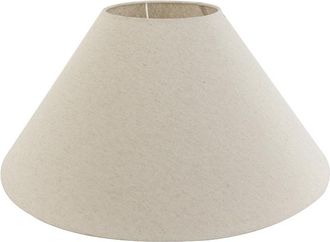 QAZQA Qazqa R&uacute;stico Textil Pantalla De L&aacute;mpara 55/19/26 Beige, Cil&iacute;ndra