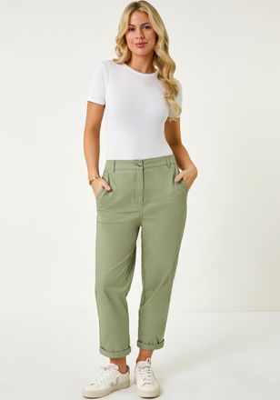 Roman Cotton Blend Stretch Chino Trousers