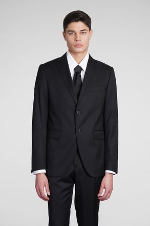 Santaniello Suit In Black Wool