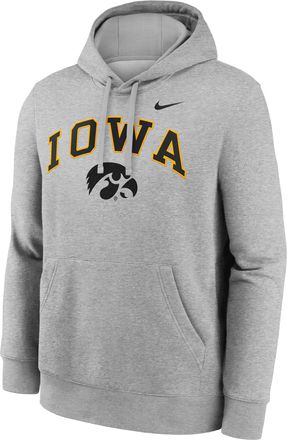 Nike Iowa Arch Nike Mens College Pullover Hoodie in Grey | NKDK06GIA-Y48