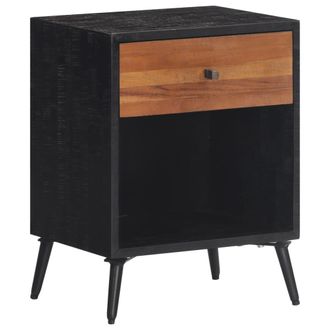vidaXL Mesita De Noche Madera Maciza De Teca 40x30x50 Cm Vidaxl