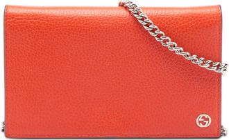 Gucci Pre-owned Gucci Leather Betty Wallet on Chain Ladies 466506 525040