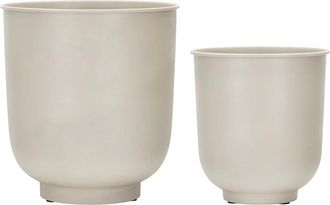 House Doctor Vig Pflanztöpfe, sand (2er-Set) (Exklusive Edition)