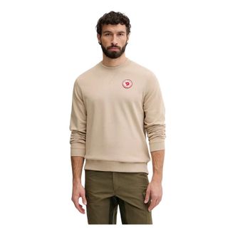 Fj&auml;llr&auml;ven Maglione con stemma logo 1960 - - Sweatshirts & Hoodies - Uomo - Beige - XL