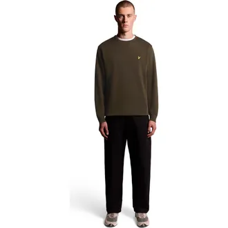 Lyle & Scott Crew Neck Sweater in Olive at Nordstrom, Size Xx-Large