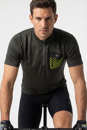 F.lli Campagnolo Radtrikot CMP, Herren, Gr. 48, pine, Obermaterial: 100% Polyester. Futter: 98% Polyester, 2% Elasthan, Trikots Radtrikot, Fahrradshirt