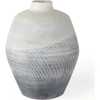 Mercana Blume Textured Vase in Grey at Nordstrom, Size X-Small