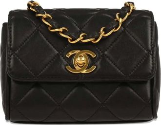 Chanel Borsa a spalla Lambskin Chain 1995 - Nero