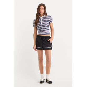 Good American Womens The Sport Skort | Black, Size Medium | Good American by Khlo&Egrave; Kardashian