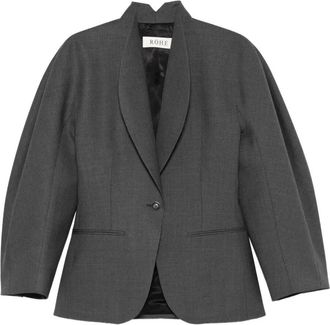 R&oacute;he Balloon Waisted Blazer