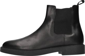 Daniele Alessandrini Beatles Enkellaarsjes - Heren - Chelseaboots - Zwart - 42 EU - Leer - Schoenen