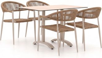 Manifesto Furniture Manifesto Belpasso/Lisio 120cm dining tuinset 5-delig stapelbaar