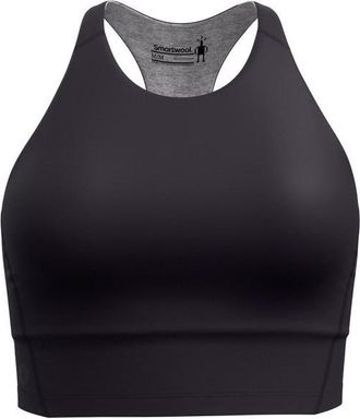 Smartwool Active Crop Bra Sport-BH f&uuml;r Damen | schwarz/grau