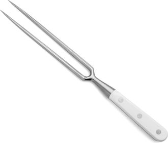 Arcos Tenedor Arcos Riviera Blanc 233324 De Acero Nitrum, Con Mango De Polioximetileno De 18 Cm En Estuche