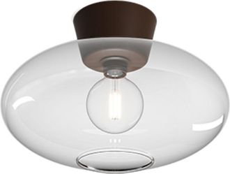 Belid BulloXL Globe Plafón Óxido, Cristal Transparente 1x E27