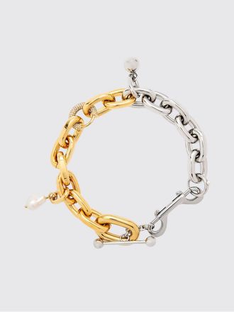 Paco Rabanne Collana XL Link in ottone biclor con charms