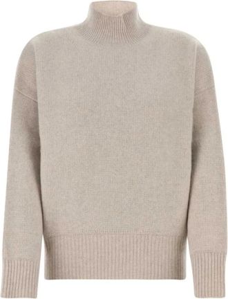 Le Kasha Nantes Mock Neck Sweater - Dames - Coltruien - Beige - ONE Size - Kasjmier - Truien & Vesten