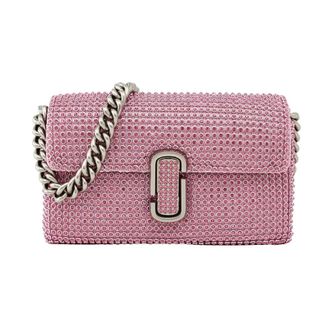 Marc Jacobs Roze Kristal Mini Handtas - Dames - Schoudertassen - Roze - ONE Size - Leer - Tassen