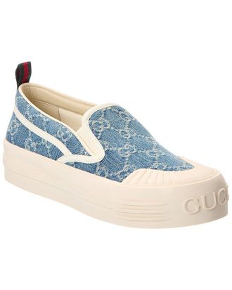 Gucci Gg Denim Slip-On Sneaker