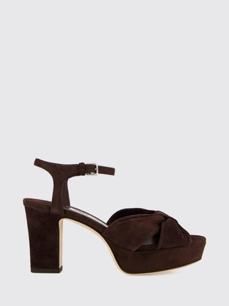 Jimmy Choo London Heloise Suede High Heel Platform Sandals