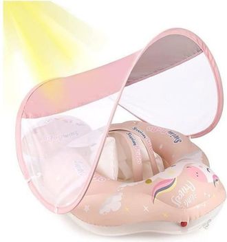 OEM Bou&eacute;e B&eacute;b&eacute; - Diam&egrave;tre Int&eacute;rieur 16 Cm - Auvent Spf50+ Amovible - Pour Enfants 6 &Agrave; 36 Mois - Rose