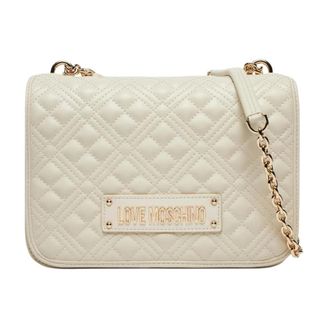 Love Moschino Quilted Shoulder Bag - female - Love Moschino - Shoulder Bags - Beige - ONE SIZE - Bags