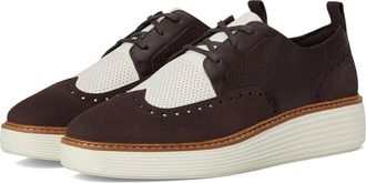 Cole Haan Womens Cole Haan Originalgrand W32061- Brown Leather Platform Shoe VER1154