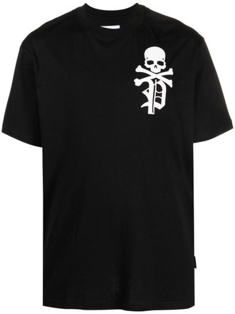 Philipp Plein T-shirt Skull & Bones girocollo - Nero