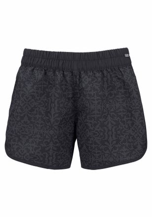 Venice Beach Badeshorts VENICE BEACH, Damen, Gr. 36, N-Gr, schwarz (schwarz, grau), Microfaser, Polyester, gemustert, Badehosen Badeshorts, mit dezentem Druck