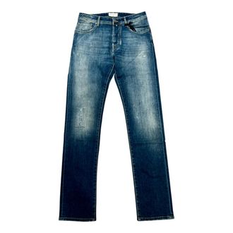 Jacob Cohen Straight Jeans, male, Blue, Size: W32 Vintage Bard Jeans in Medium Blue