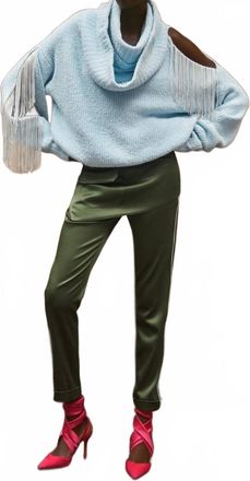 Hellessy Flash Shaw Turtleneck Sweater In Sky Blue