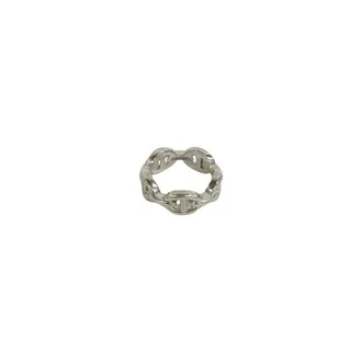 Herm&egrave;s Silver Silver 925 Band Ring (Pre-Owned)