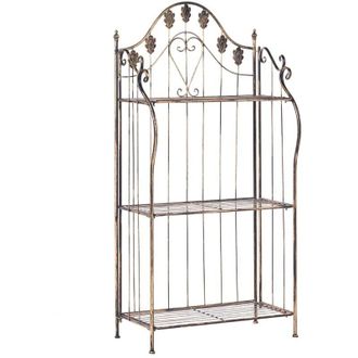 Beliani Shelving Unit VISANO Metal 59 cm 30 cm Black