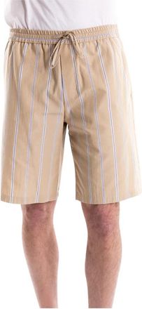 Paolo Pecora Cotton Bermuda Shorts - Heren - Korte Broeken - Beige - XL - Katoen - Korte Broeken