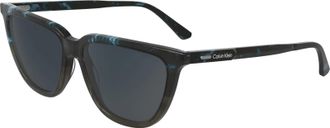 Calvin Klein Grey Cat Eye Ladies Sunglasses CK24537S 461 55