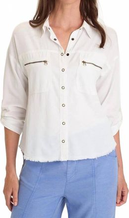 Xcvi Knapp Button Up Shirt In White