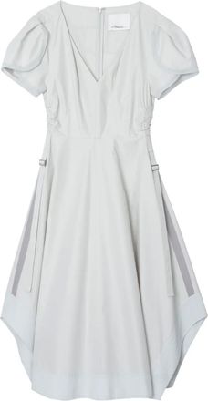 3.1 Phillip Lim Abito asimmetrico con maniche a palloncino - Toni neutri