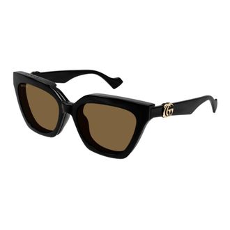 Gucci Magnetische clip-on zonnebril - unisex - Zonnebrillen - Zwart - ONE Size - Accessoires