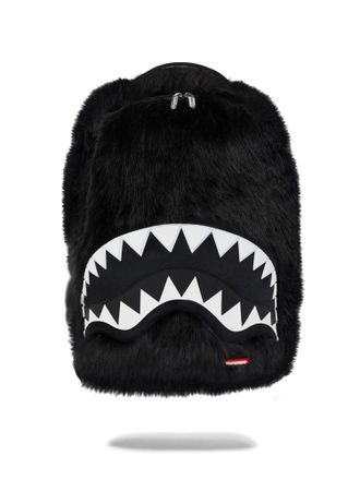 Sprayground Unisex Fur Crazy Black Backpack - One Size