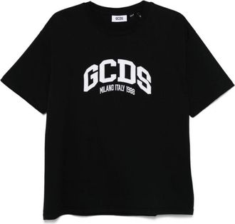 GCDS Zwart Lounge Logo Oversize T-Shirt - Heren - T-shirts - Zwart - XS - Tops