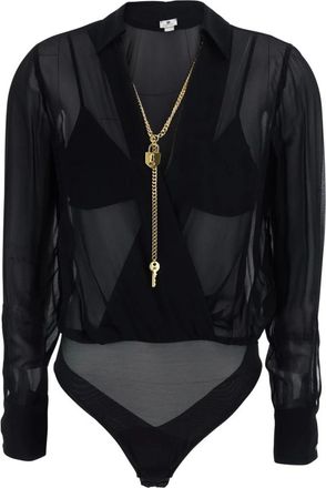 Elisabetta Franchi Mujer, Camisetas, Negro, Talla: S