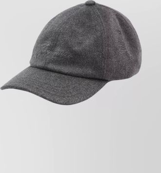 Jacquemus cashmere cap curved brim