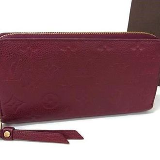 Louis Vuitton Aurore Bordeaux Monogram Empreinte Long Wallet (Bi-Fold) (Pre-Owned)
