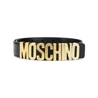 Moschino Belts, female, Black, Size: L Belt