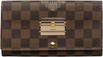 Louis Vuitton Pre-owned Portafoglio Lungo Damier (bi-fold) - - Pre-owned - Donna - Marrone - ONE SIZE