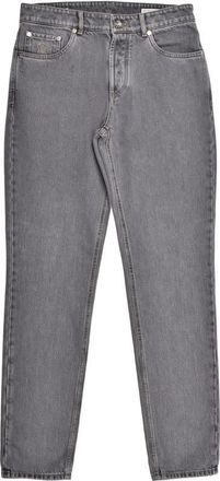 Brunello Cucinelli Gray Denim Five-Pocket Jeans, Brand Size 56 (US Size 40)