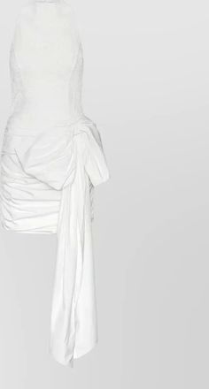 Rotate lace bow mini dress
