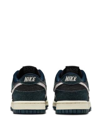 Nike Womens Dunk Low Armory Navy Denim Sneakers Blue Shoes >