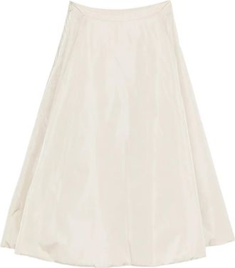 Add Gewatteerde rok met A-lijn - Beige