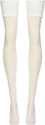 Wolford Ondergoed, Dames, Wit, XS, Wol, Satin Touch 20 Stay-Up